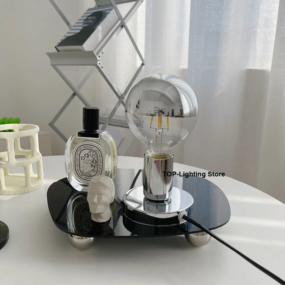 LED Desk Lamp: Stylish Bedside Table Decor Night Light for Bedroom, Bauhaus Design