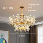 Butterfly Chandelier: Modern LED Dimmable Pendant Lamp Luxe Crystal Decor-Light 2024
