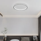 Modern Round Iron LED Ceiling Light for Bedroom, Foyer, and Study