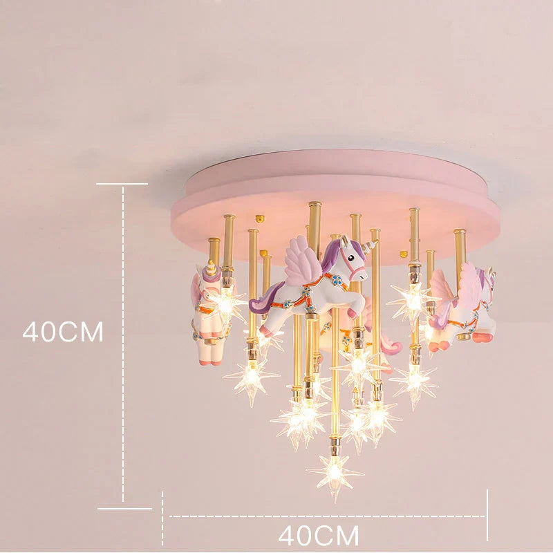Star Anime Animal Ceiling Light for Kids Room Decor