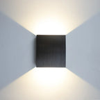 LED Up Down Wall Lamps: Gold & Silver Aluminium Wall Light for Bedroom, Living Room, Corridor
