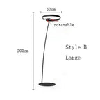 Nordic Ring LED Floor Lamp - Modern Loft Standing Light for Home Decor