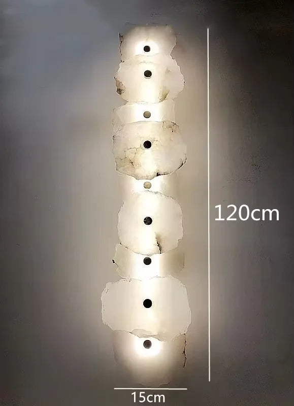 Natural Marble LED Chandelier for Luxury Living Room Art Deco, Dining Room Lighting