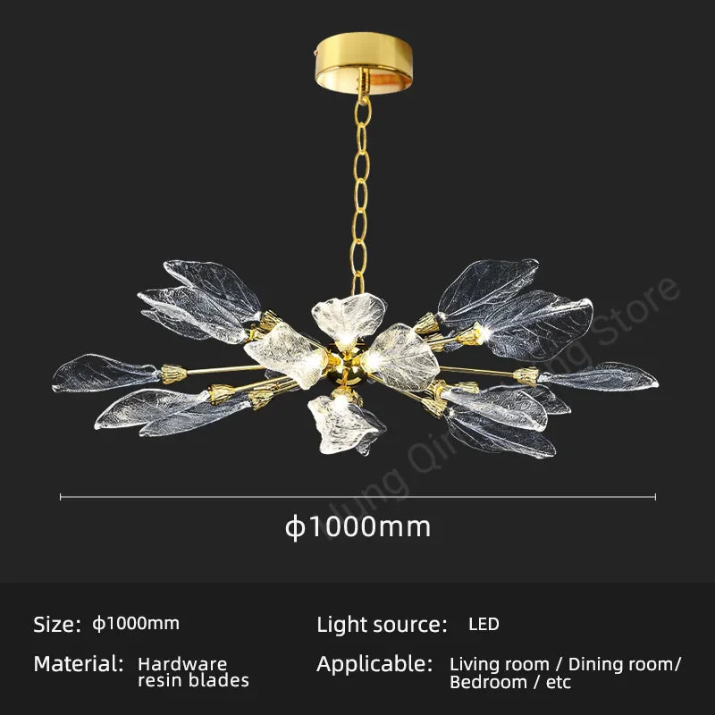 Leaf-Shaped Pendant Lights for Bedroom, Living Room, and Restaurant