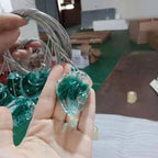 Stone Crystal LED Chandelier: Modern Luxury Lighting Fixture for Living Room Decor