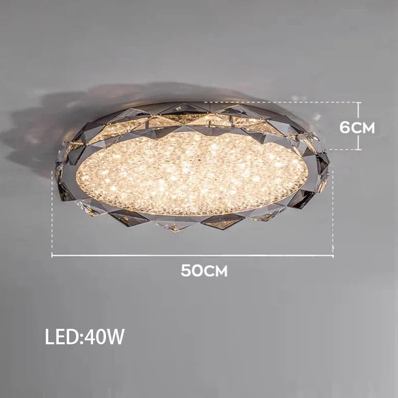 Modern Crystal LED Ceiling Chandelier Light Set for Stylish Indoor Lighting