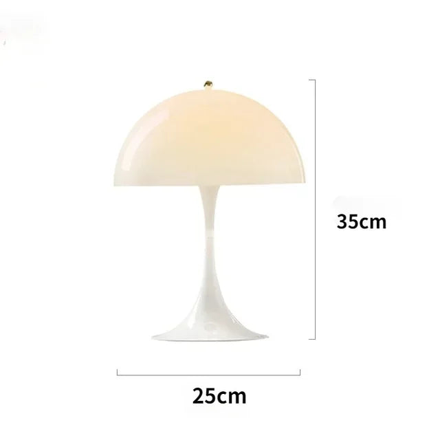 Mushroom Table Lamp: Modern Minimalist Bedroom LED Bedside Lighting