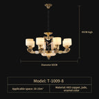 Chinese Jade Chandelier: Modern Living Room & Restaurant Décor