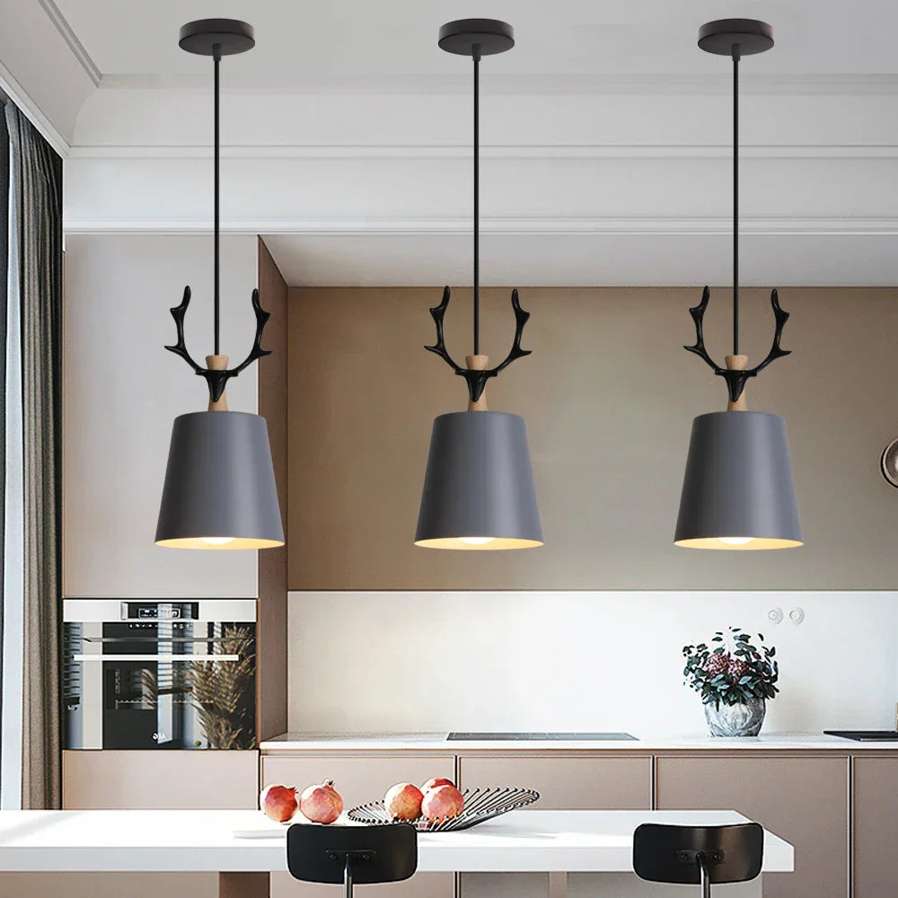 LED E27 Pendant Light: Modern Nordic Industrial Hanging Lamp for Home Decor