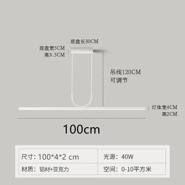 Modern LED Ceiling Chandelier, Dimmable, Dining Room Kitchen Home Decor Lighting