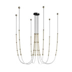 Linear Creative Chandelier: Nordic Italian Designer Modern Lighting for Living Room Lobby