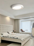 Cream LED Ceiling Lamp for Girl's Room - Modern Minimalist Master Bedroom Lighting