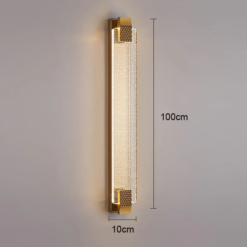 Modern Gold Black LED Wall Lamp for Bedroom Living Room Decoration