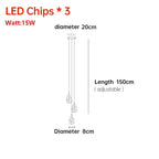 Nordic Crystal Cube Chandelier: LED Light for Home, Staircase, Living Room