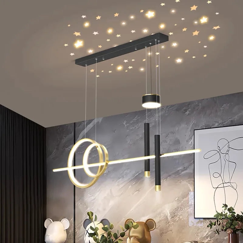 Starry Pendant Light: Modern Luxury Dining Room Chandelier Lighting