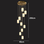 Modern LED Pendant Light Chandeliers for Living Room Staircase Decor