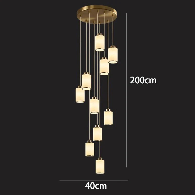 Modern LED Pendant Light Chandeliers for Living Room Staircase Decor