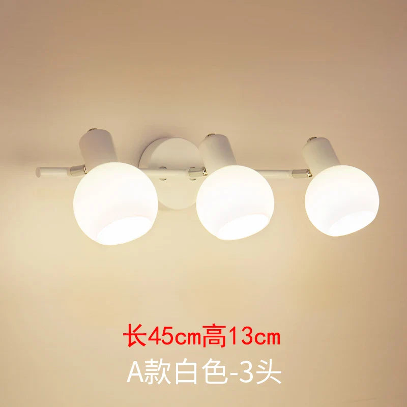 Rotatable Bathroom Mirror Light Wall Sconces, Modern LED Fixtures for Home Decor.