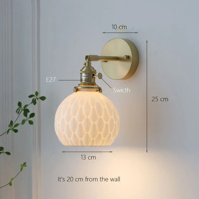 Ceramic Pendant Lights - Nordic Chandelier Lighting for Restaurant, Bedside, and Coffee Area