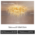 Crystal Ceiling Chandelier - Luxury Lighting for Modern Spaces