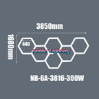 Hexagonal Ceiling & Wall LED Panel Lights for Salon Car Beauty Shop