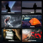 Mini LED Keychain Light: USB Rechargeable Portable Multifunctional Camping Flashlight