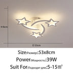 LED Acrylic Chandelier with Remote for Bedroom Dining Living Room Lighting