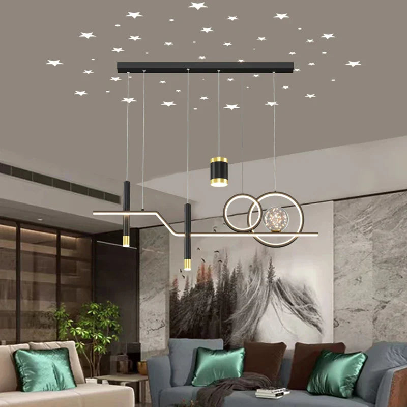 Nordic LED Chandelier: Modern, Simple Lighting for Home, Restaurant, and Office