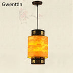 Sheepskin Pendant Lights: Retro Chinese Style Luminarias for Home Decor