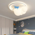 Kids Cloud Airplane Chandelier Ceiling Light for Children's Bedroom