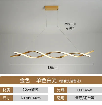 Nordic Chandelier Lighting for Living Dining Room Decor & Kitchen Hanging Lamp