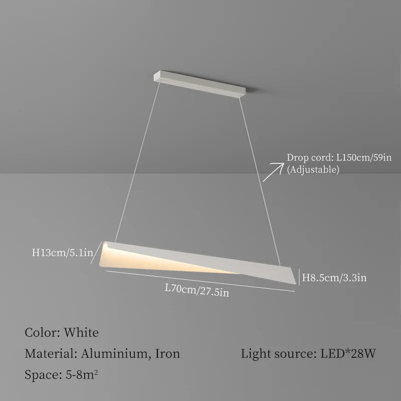 Modern LED Chandelier for Ceiling Restaurant, Creative Pendant Lights, Minimalist Loft Room Decor.