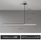 Modern LED Chandelier Dining Room Study Bar Table Lamp