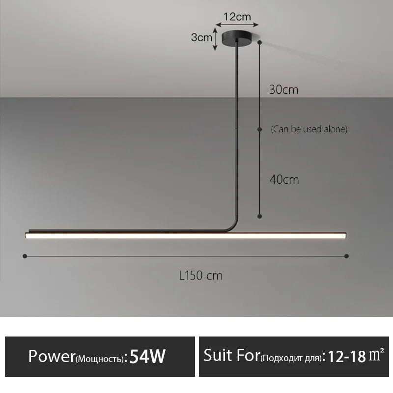 Modern LED Chandelier Dining Room Study Bar Table Lamp