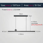 Modern Nordic LED Chandelier for Living Room Dining Study Bar Counter