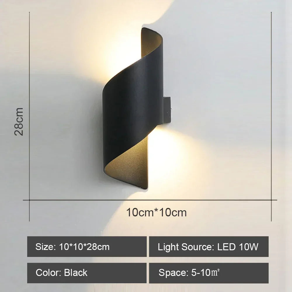 LED Acrylic Wall Light Shade for Bedroom Living Room Home décor