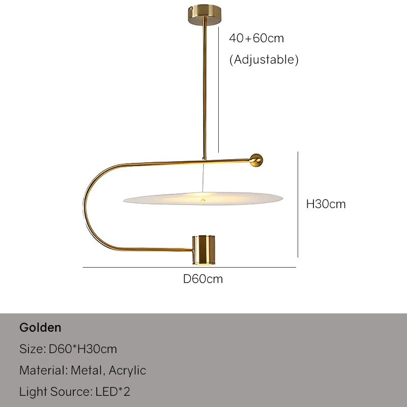 Modern LED Pendant Lights for Ceiling Minimalism and Restaurant Chandelier