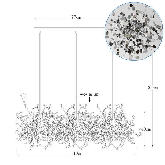 LED Chandelier: Modern Simplicity for Living, Dining Room, Kitchen, Bedroom - Home Decor Light Fixture