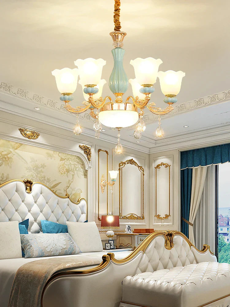 Luxe European Chandelier for Living Room, Bedroom, Dining Hall - Modern, Elegant Design