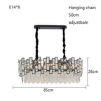 Modern Crystal Chandelier for High-End Living Room Decor Lighting