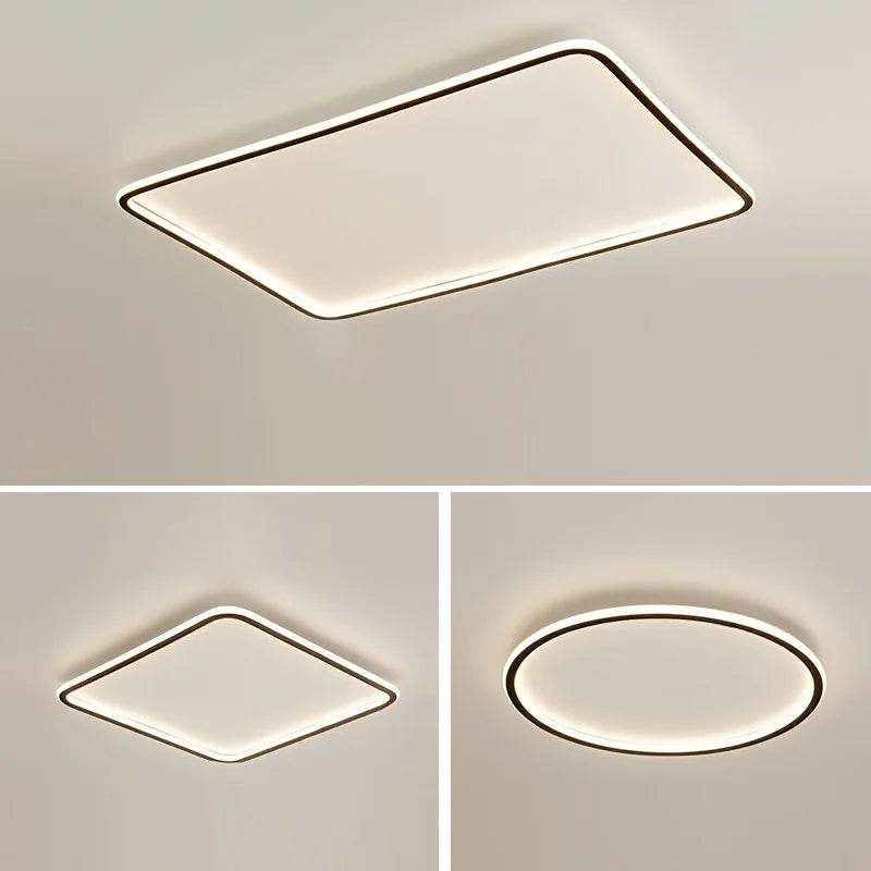 LED Ceiling Lamp Iron Dimmable Modern Living Room Light Fixture