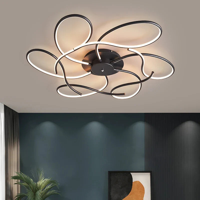 Modern LED Chandelier for Smart Home Alexa, Living Room and Bedroom Décor