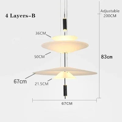 Modern LED Saucer Pendant Lamp for Home Decor and Lighting