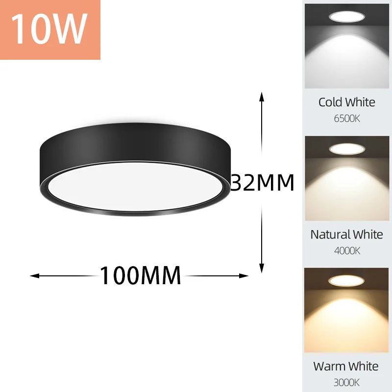 LED Downlight Ceiling Spotlights 5/10/15/25W for Indoor Kitchen Lighting