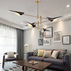 Modern Iron Hanging Ceiling Lamp LED Light Chandelier for Living Room Bedroom Shop Bar