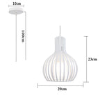 Industrial Cage LED Pendant Light for Modern Vintage Chandelier in Living Room