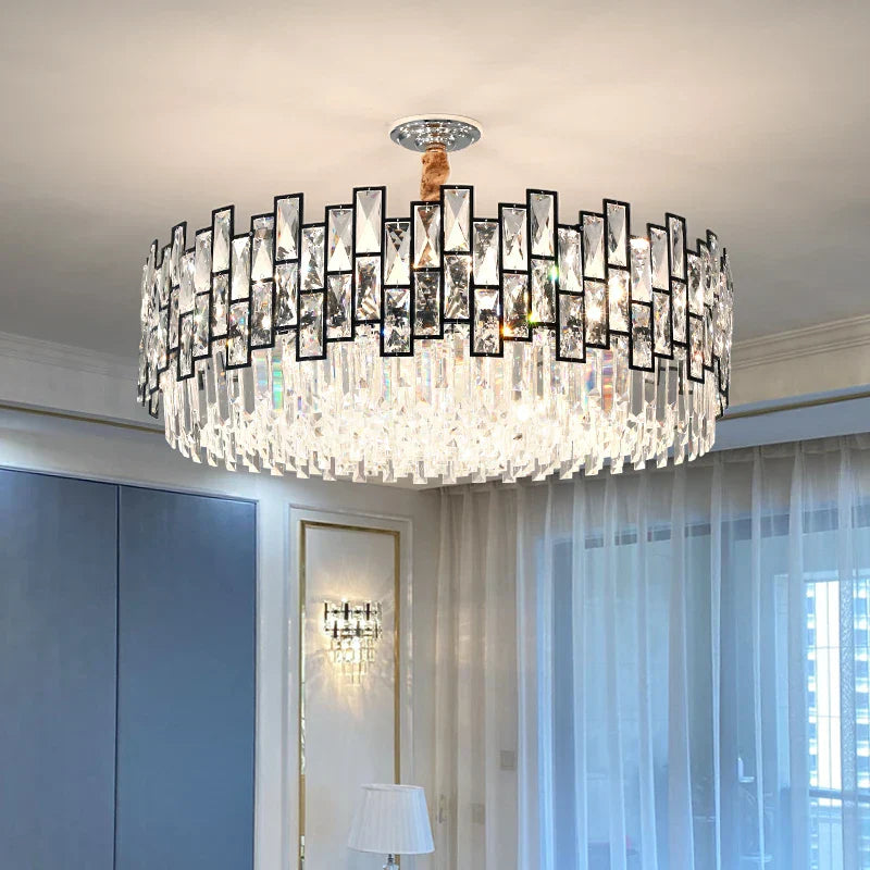 Crystal Chandelier: Postmodern Light Luxury for Living Room, Bedroom, Kitchen.