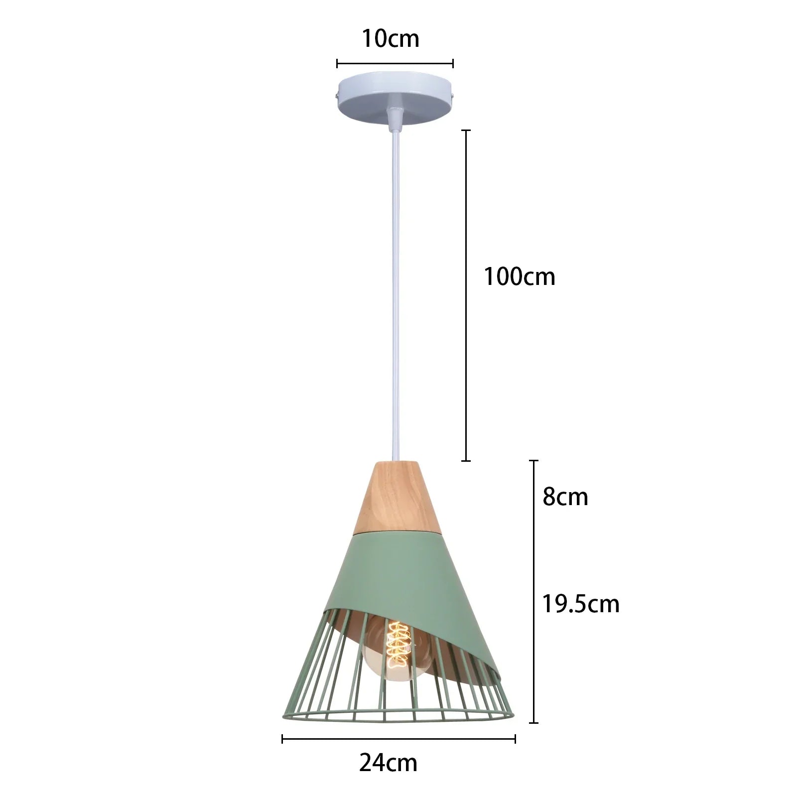 Modern Wood Pendant Lights Nordic Hanging Lamps for Living Room and Bar