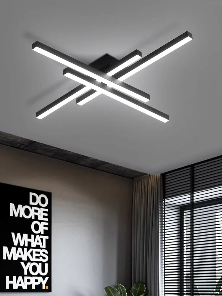 Linear LED Ceiling Lamp for Living Room Bedroom Lighting Fixtures