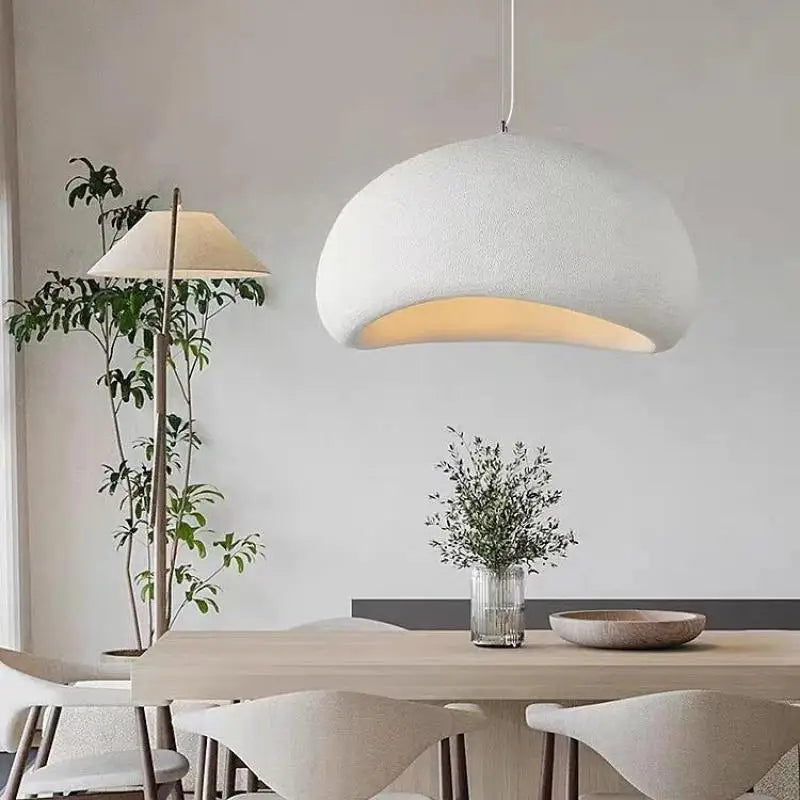 Nordic Cream Style Wabi Sabi LED Pendant Light - Retro Loft Design